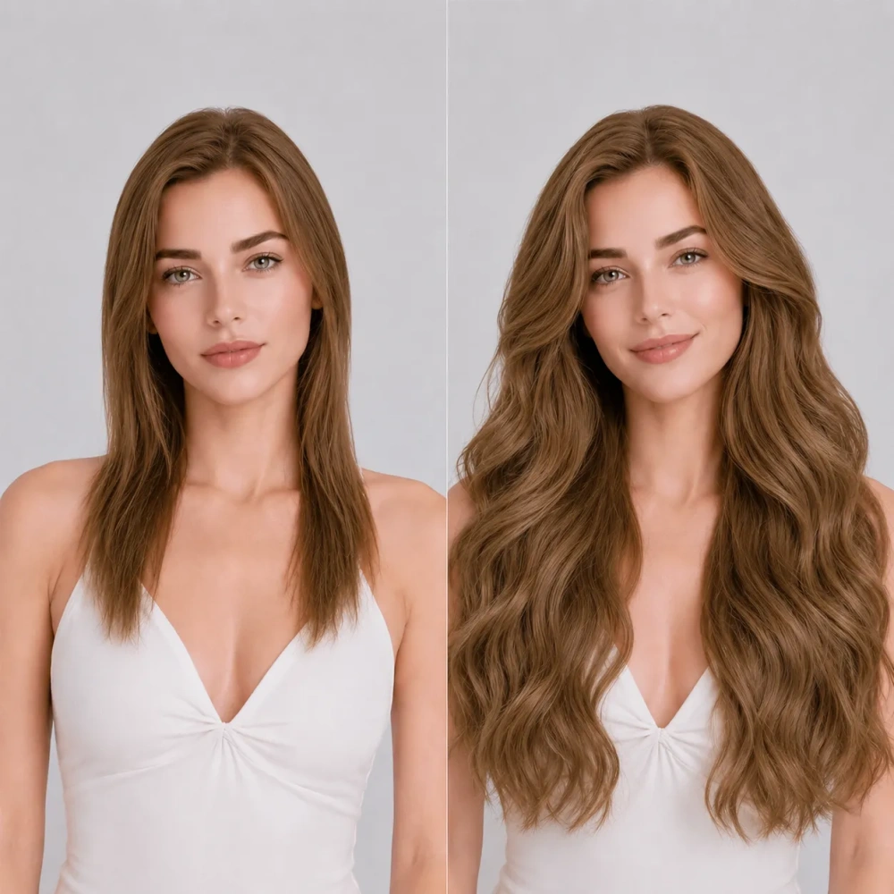 #8 Ash Brown Tape In-Luxury Hair Extensions