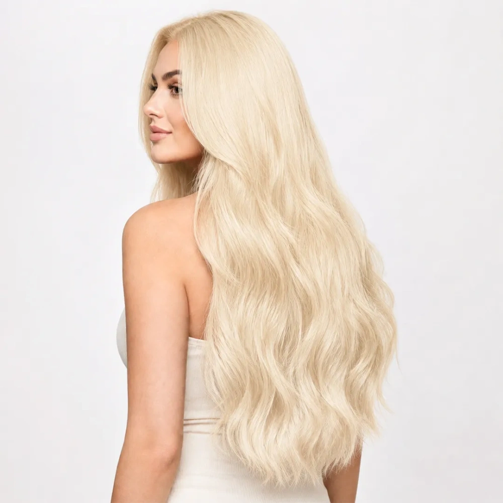 #80 White Blonde Tape In-Luxury Hair Extensions
