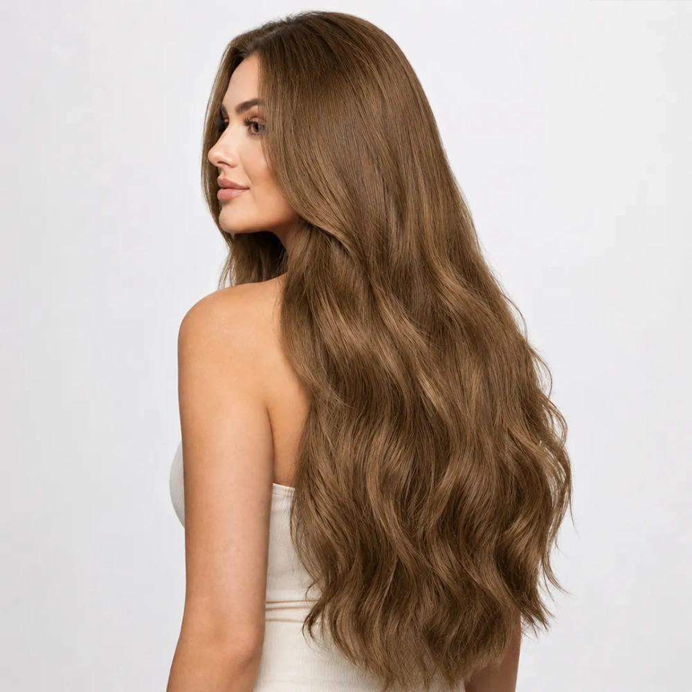 #8 Ash Brown Tape In-Luxury Hair Extensions