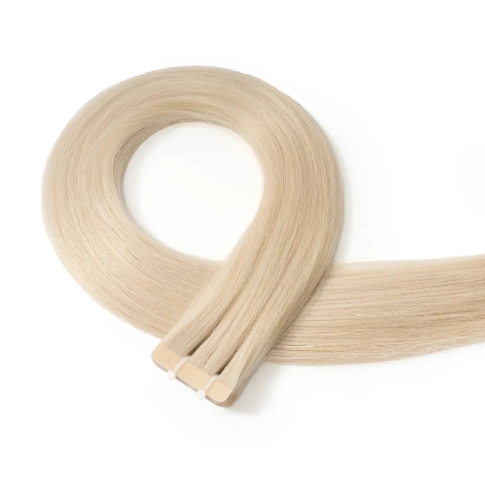 #88 Pure Platinum Tape In-Luxury Hair Extensions