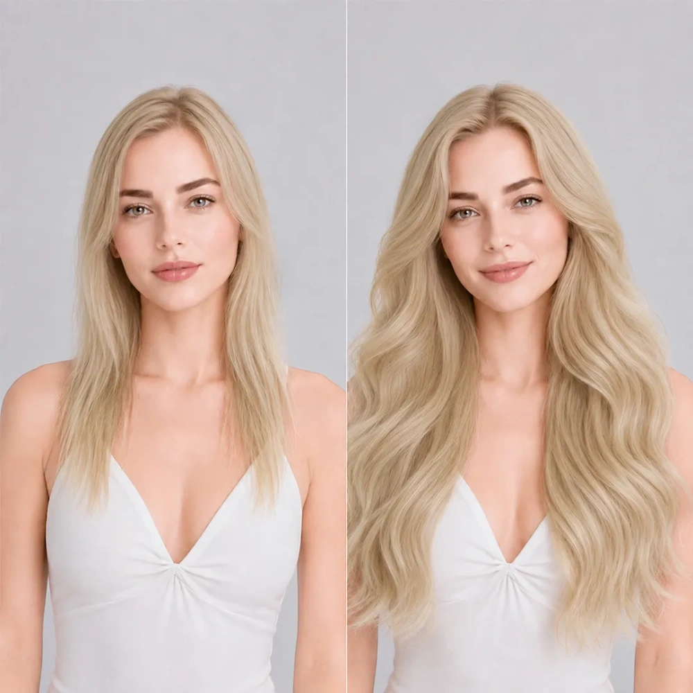 #90 Beige Blonde Tape In-Luxury Hair Extensions