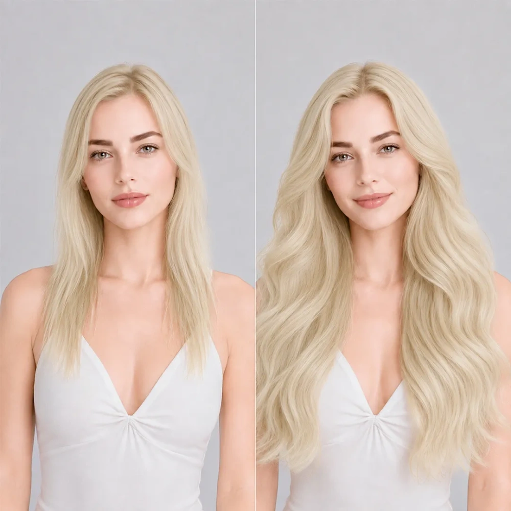 #88 Pure Platinum Tape In-Luxury Hair Extensions