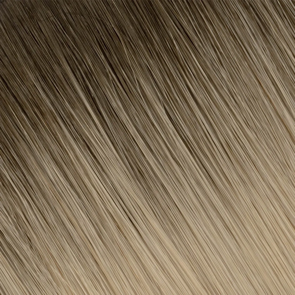 R#2C/SILVER Espresso Brown/Sandy Blonde Tape In-Luxury Hair Extensions