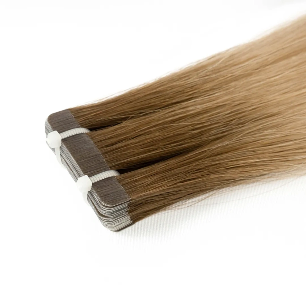 R#7/16 Toffee Brown/Toffee Blonde Tape In-Luxury Hair Extensions