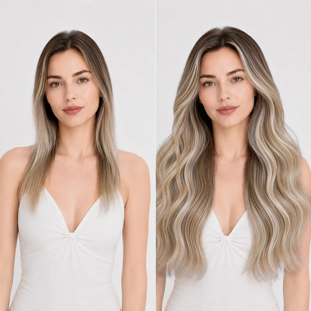HB#8C/88 Pearl/Blonde Tape In-Luxury Hair Extensions