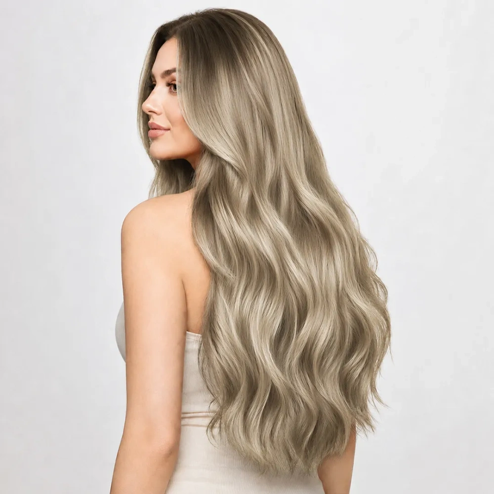 HB#6/650 Chestnut Brown/Misty Blonde Tape In-Luxury Hair Extensions