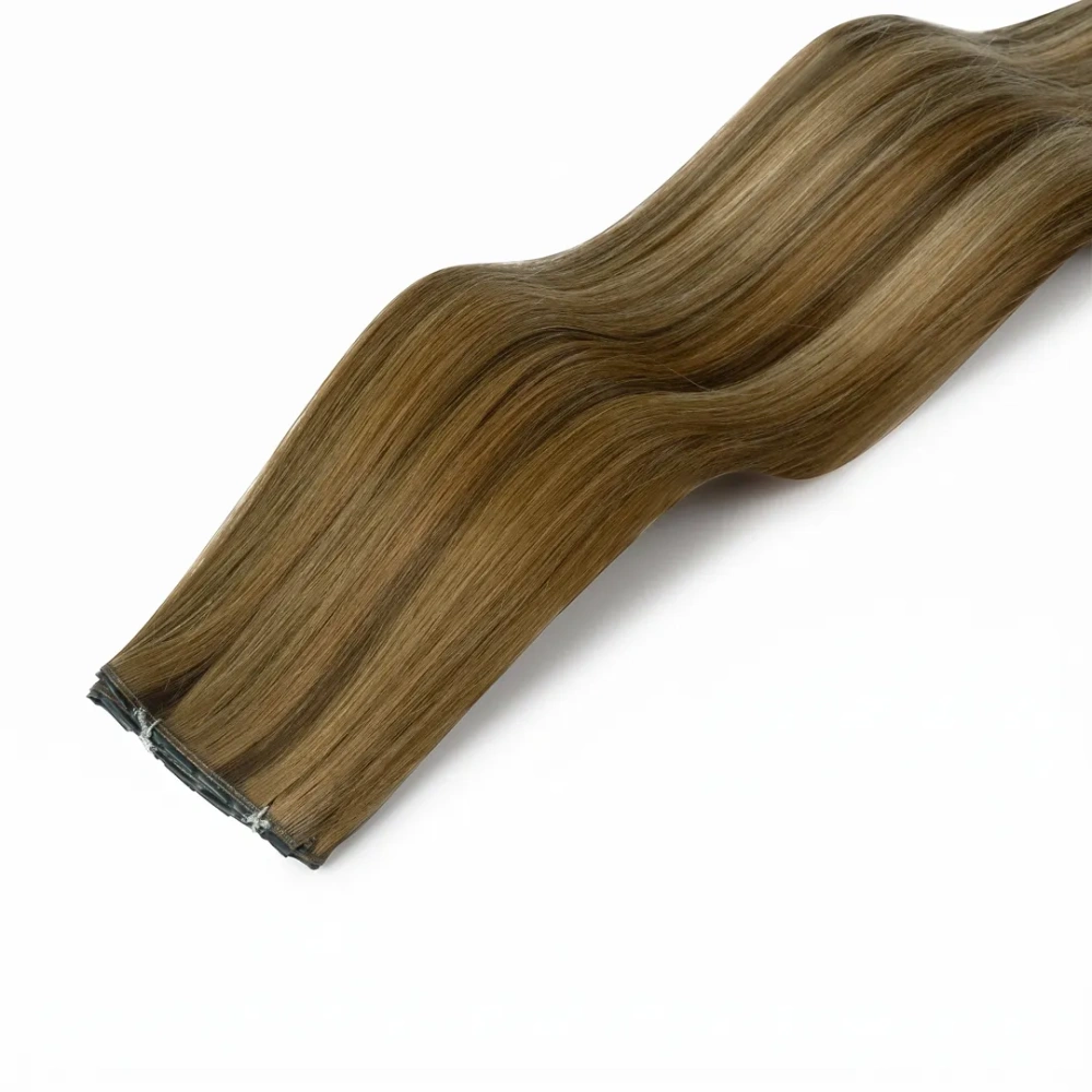 P#8/4/8/60 Coconut Brulee Butterfly Weft-Luxury Hair Extensions