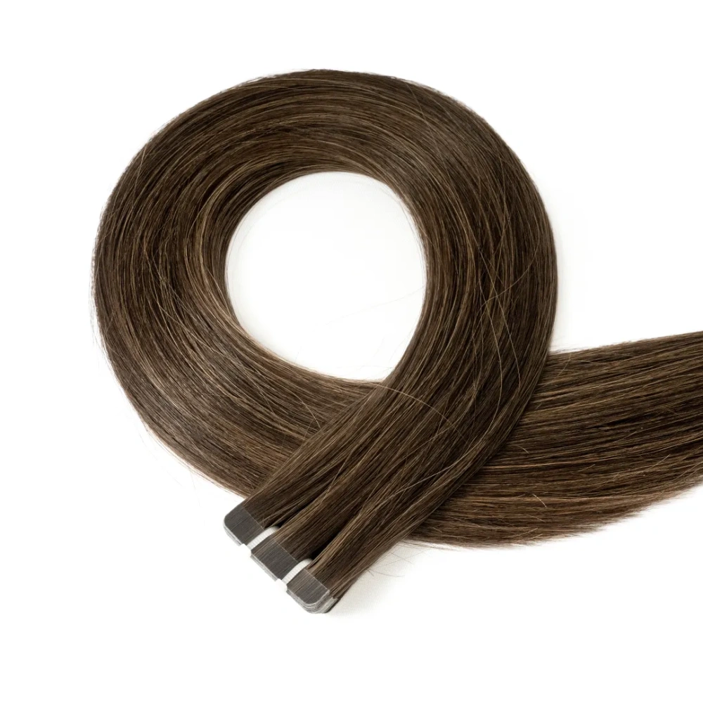 P#2/2/6 Mocha Cookie Tape In-Luxury Hair Extensions