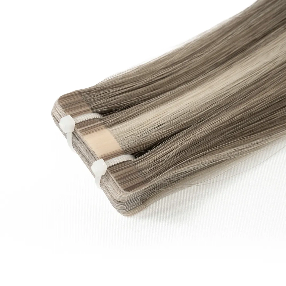P#60/1CC/80 Charcoal Latte Tape In-Luxury Hair Extensions