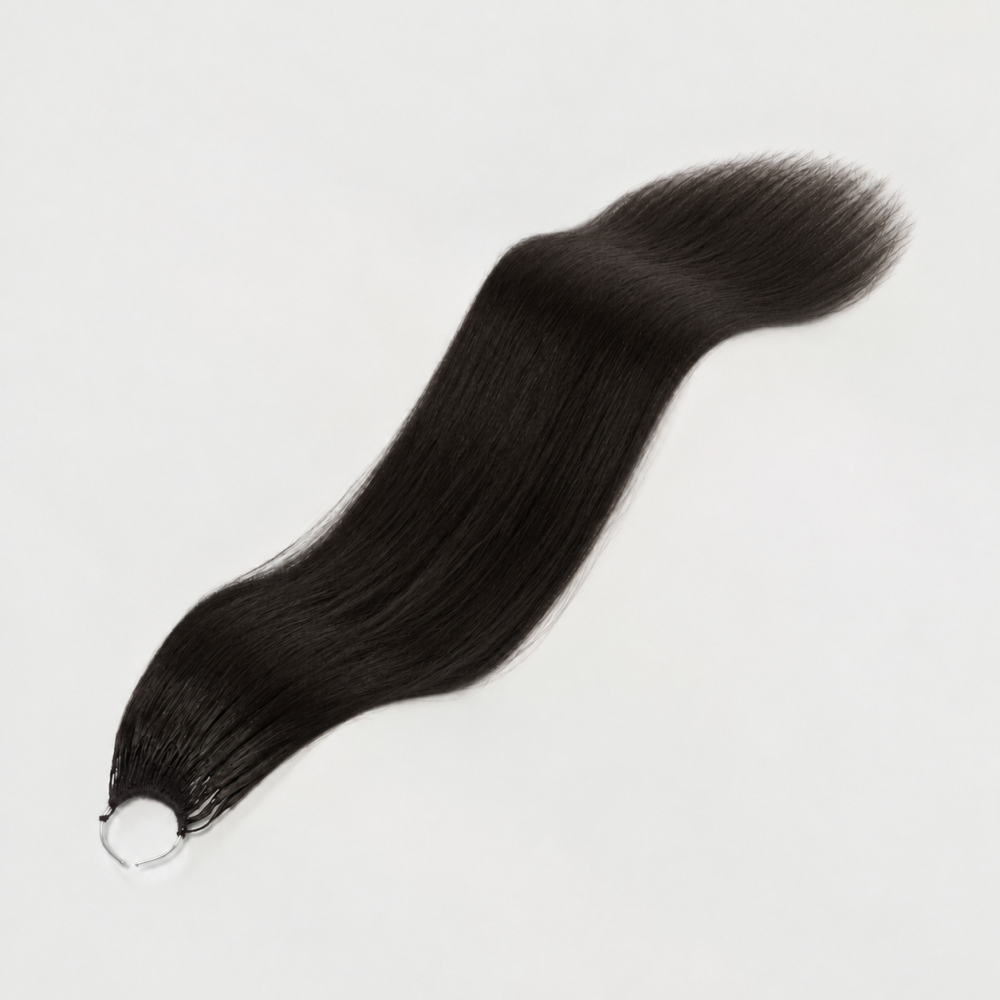 Double Ended Feather Hair Extensions – Natural Black