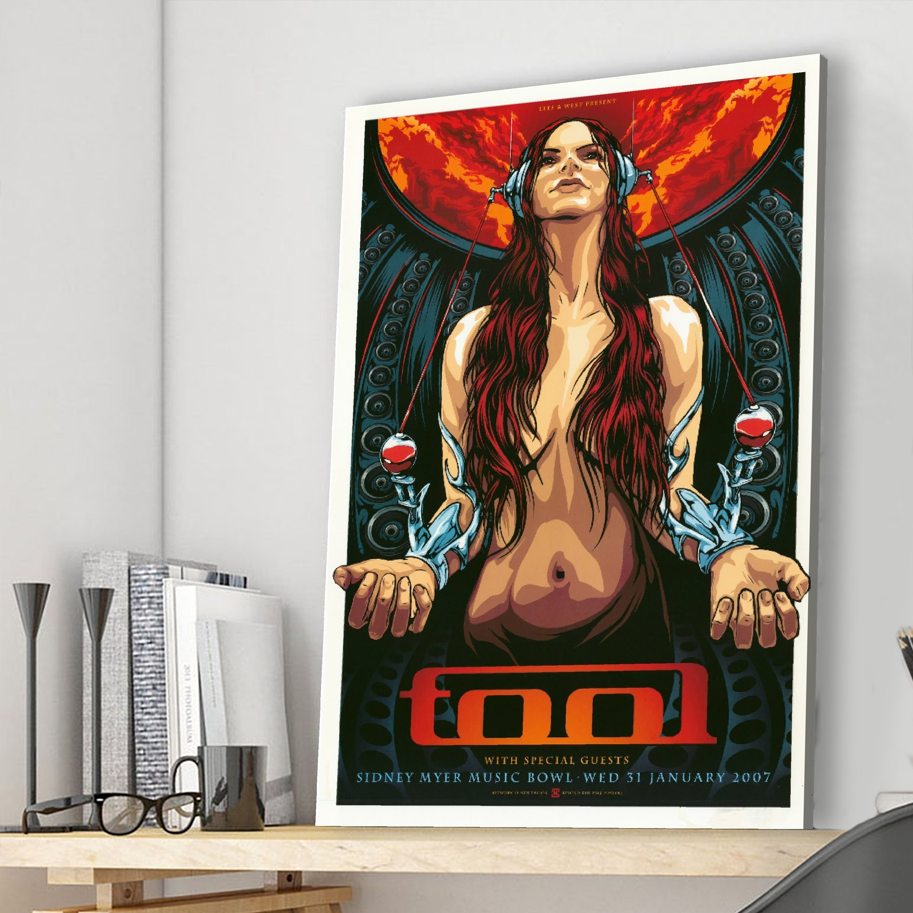 Tool Melbourne Australia 2007 Concert Poster Canvas Wall Art