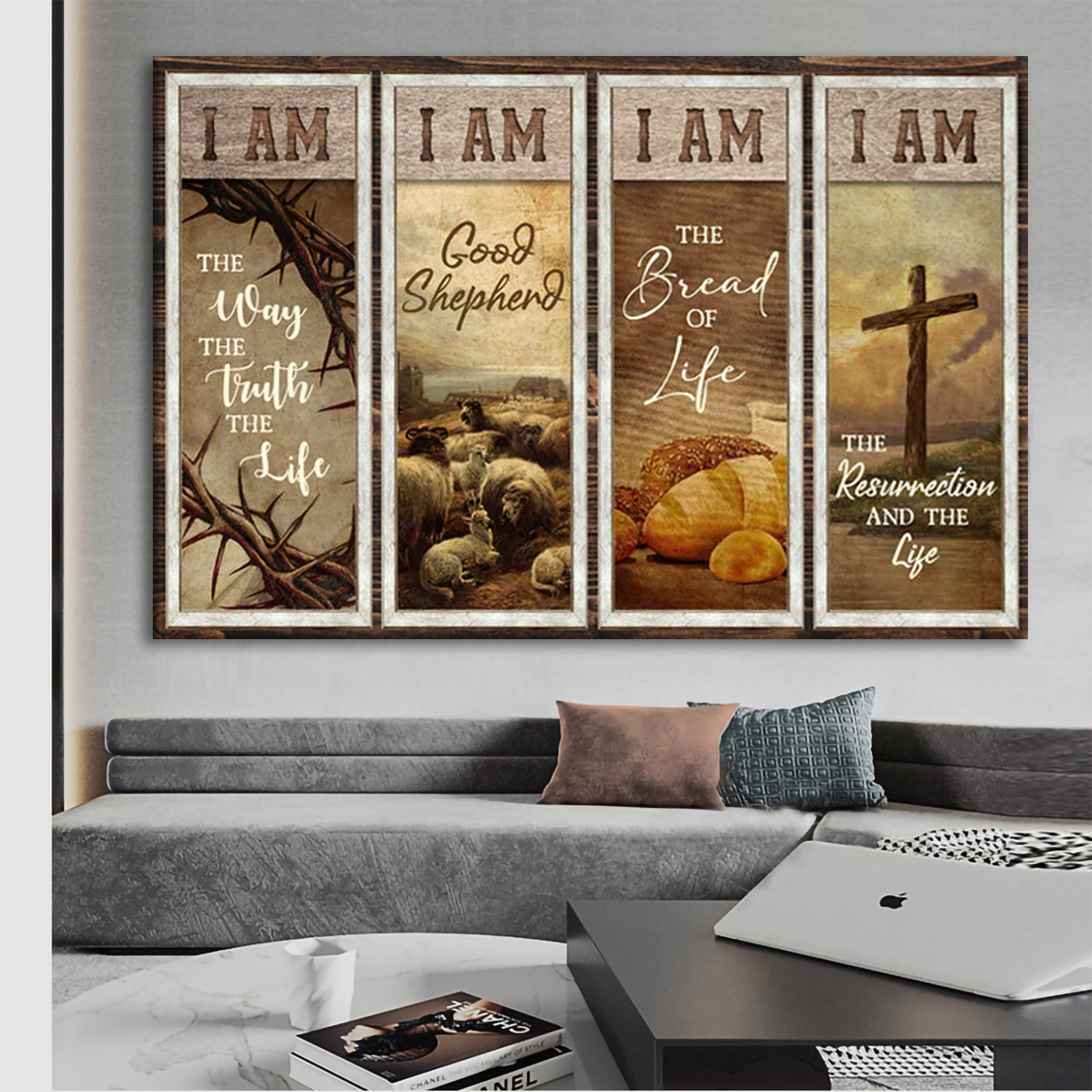 Gospel of John Jesus Said I Am Canvas Wall Art