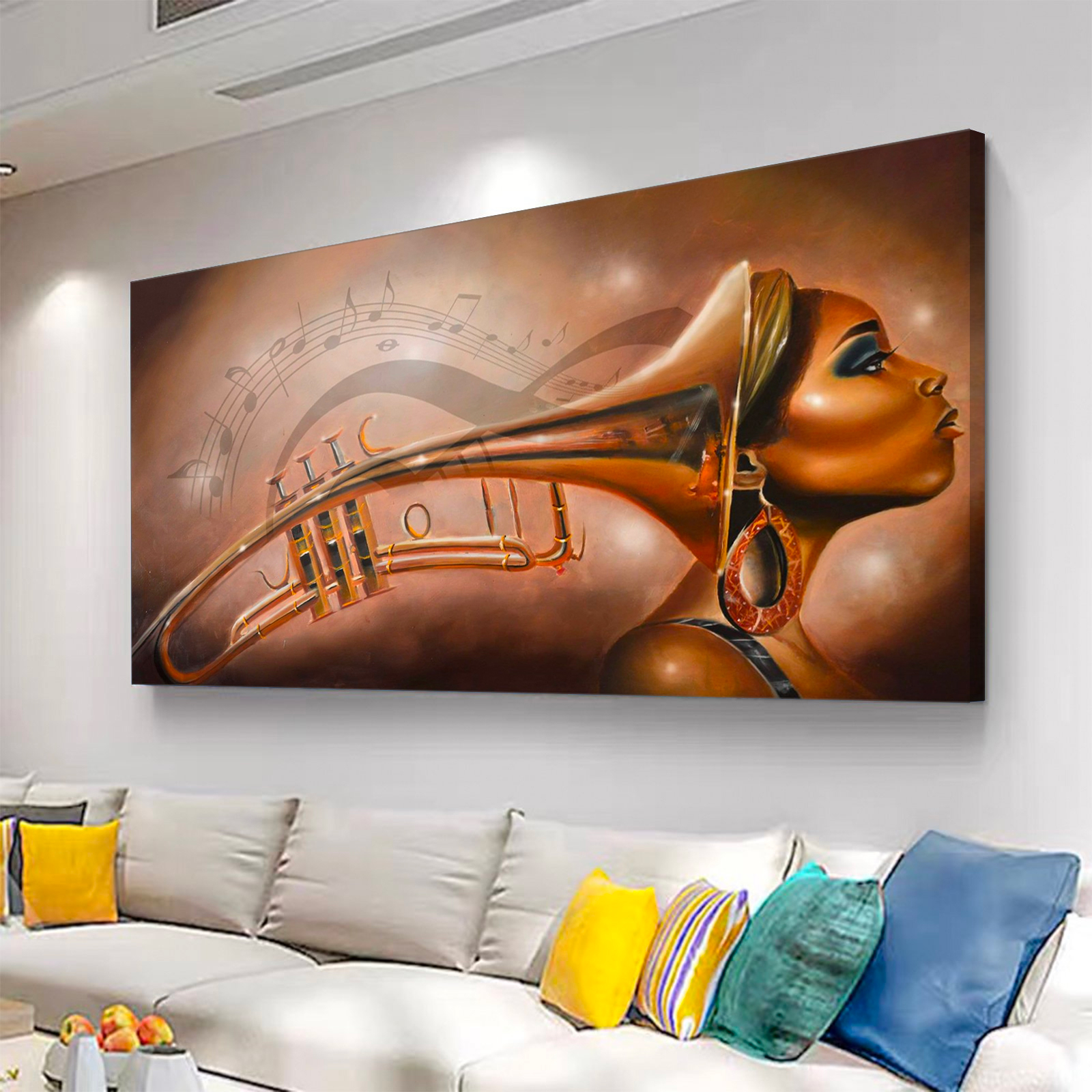 Abstract Saxophone ​Canvas Wall Art