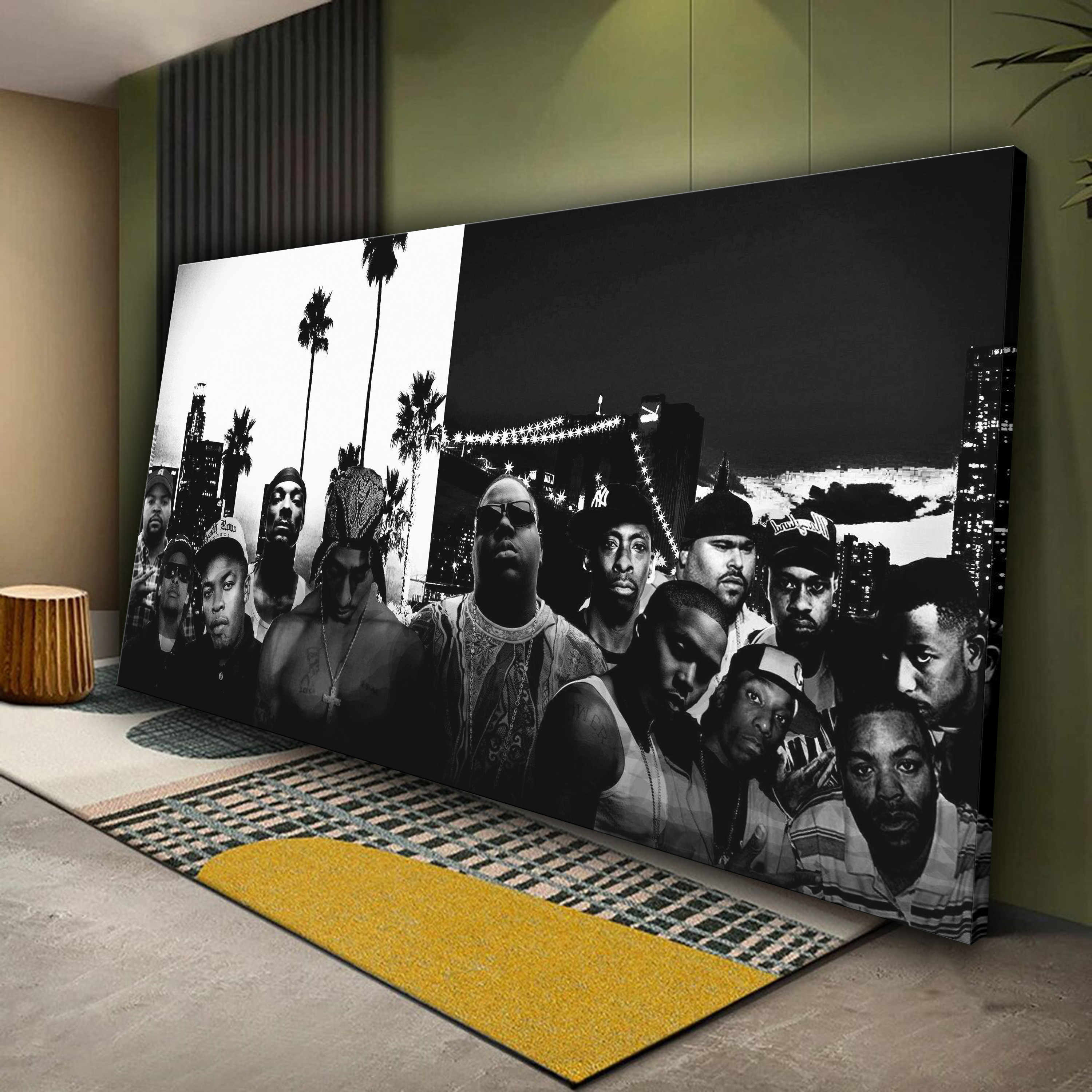 Hip-Hop Legends Canvas Wall Art
