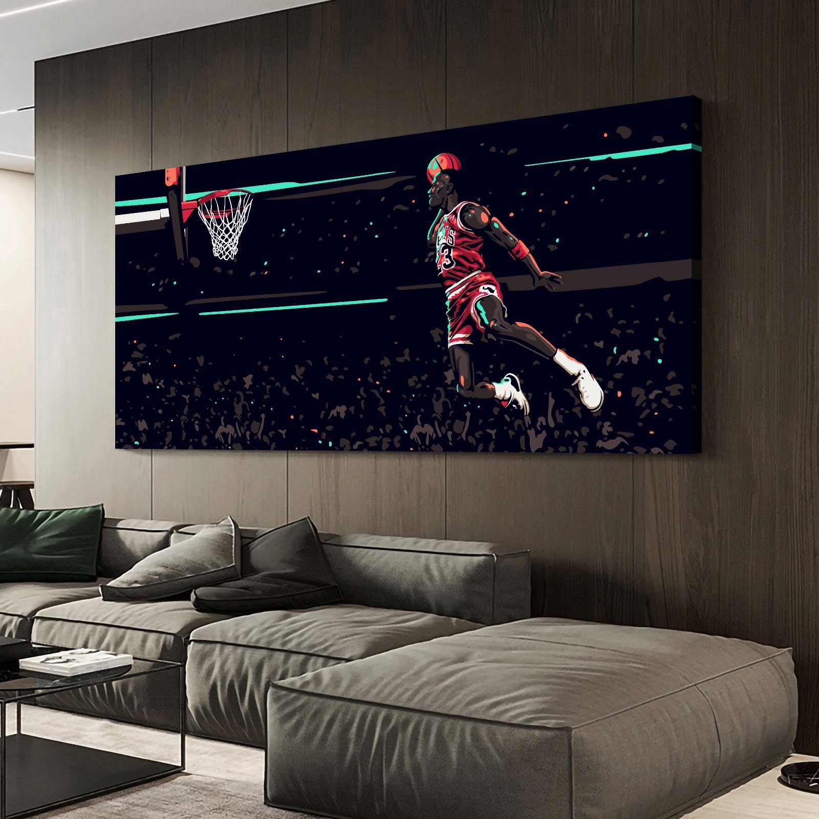Michael Jordan Air Walk Dunk Canvas Wall Art