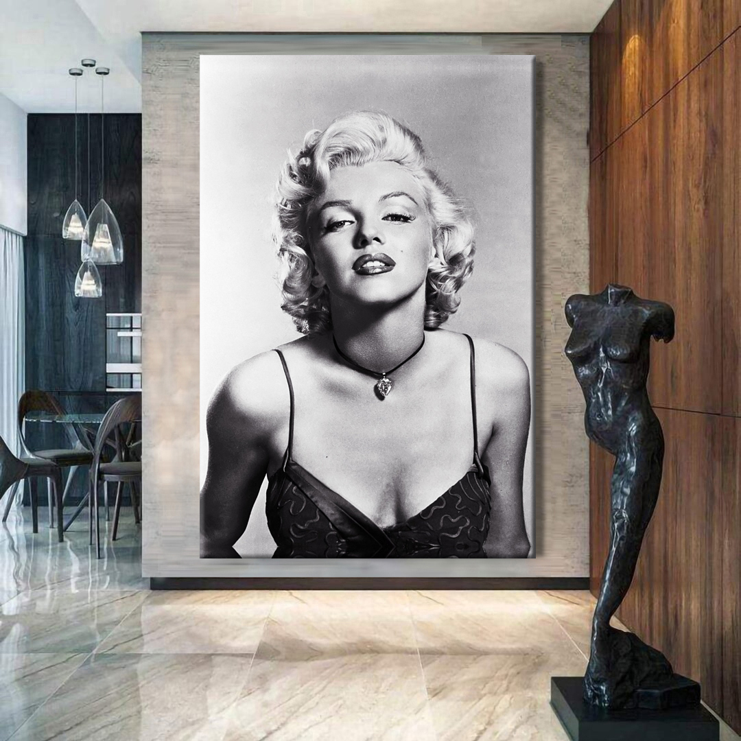 Marilyn Monroe Hollywood Photo Canvas Wall Art
