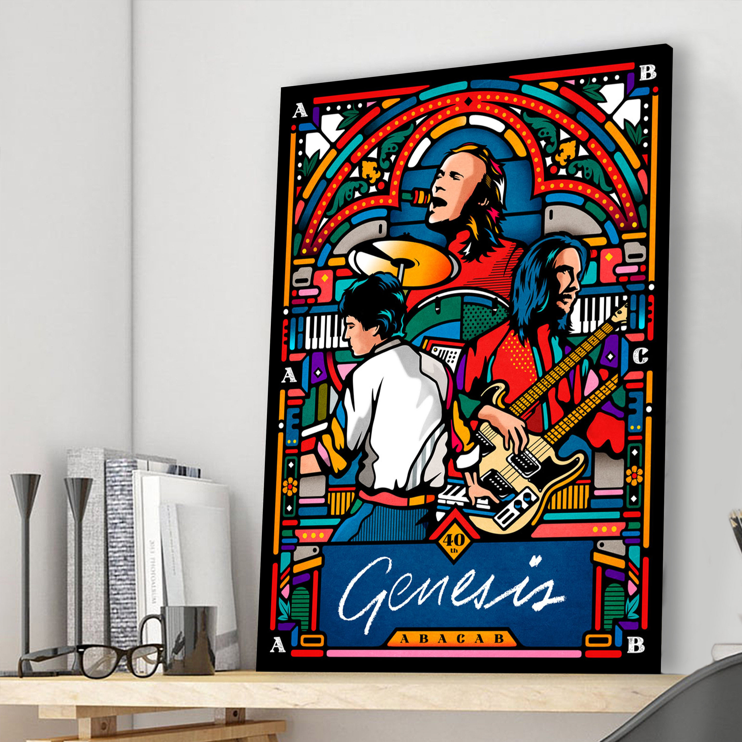 Genesis Abacab 40th Anniversary Poster Canvas Wall Art