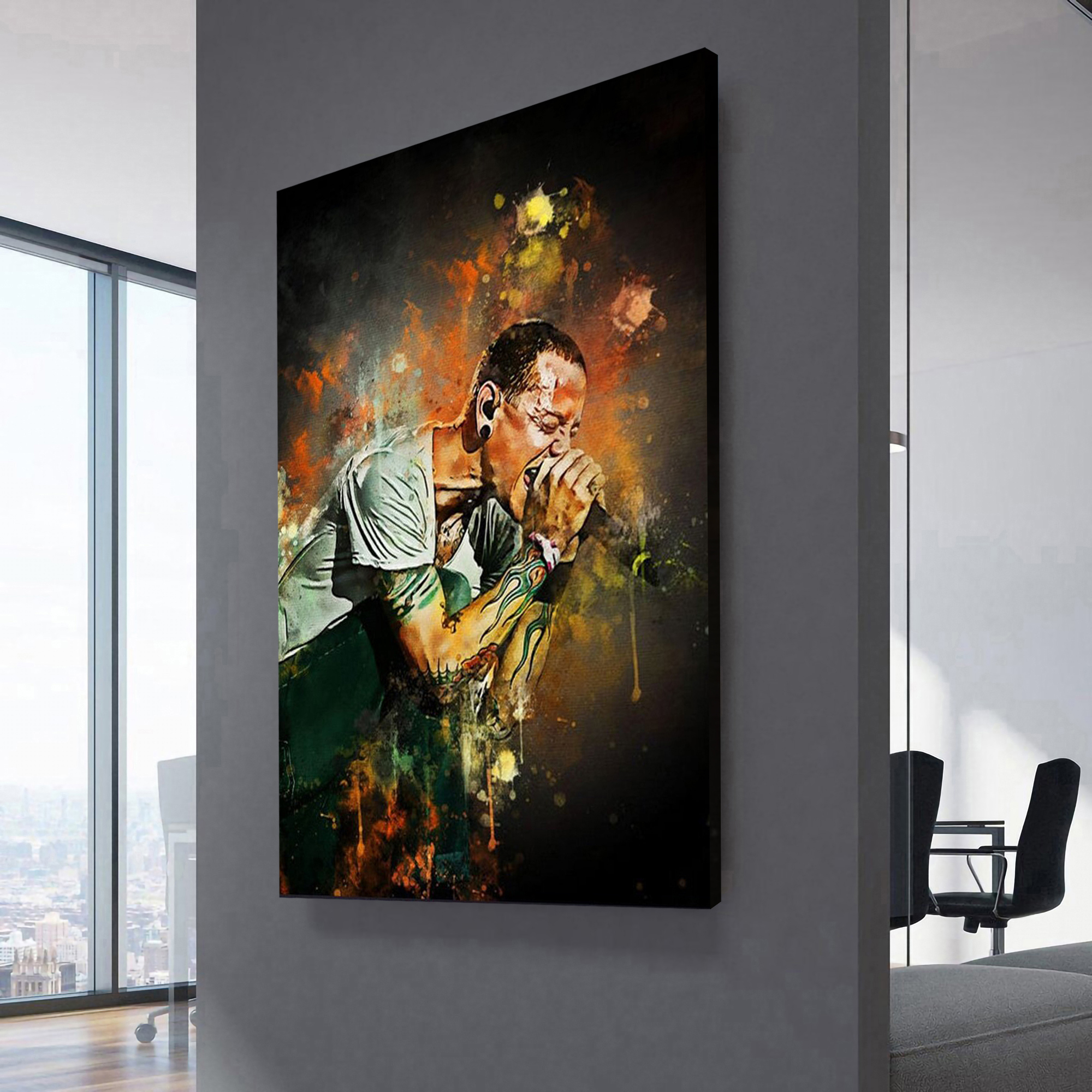 Linkin Park's Chester Bennington Canvas Wall Art