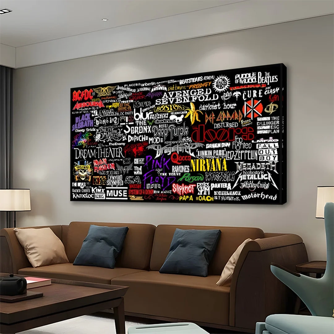 Party Hard With Rock N’ Roll Canvas Wall Art