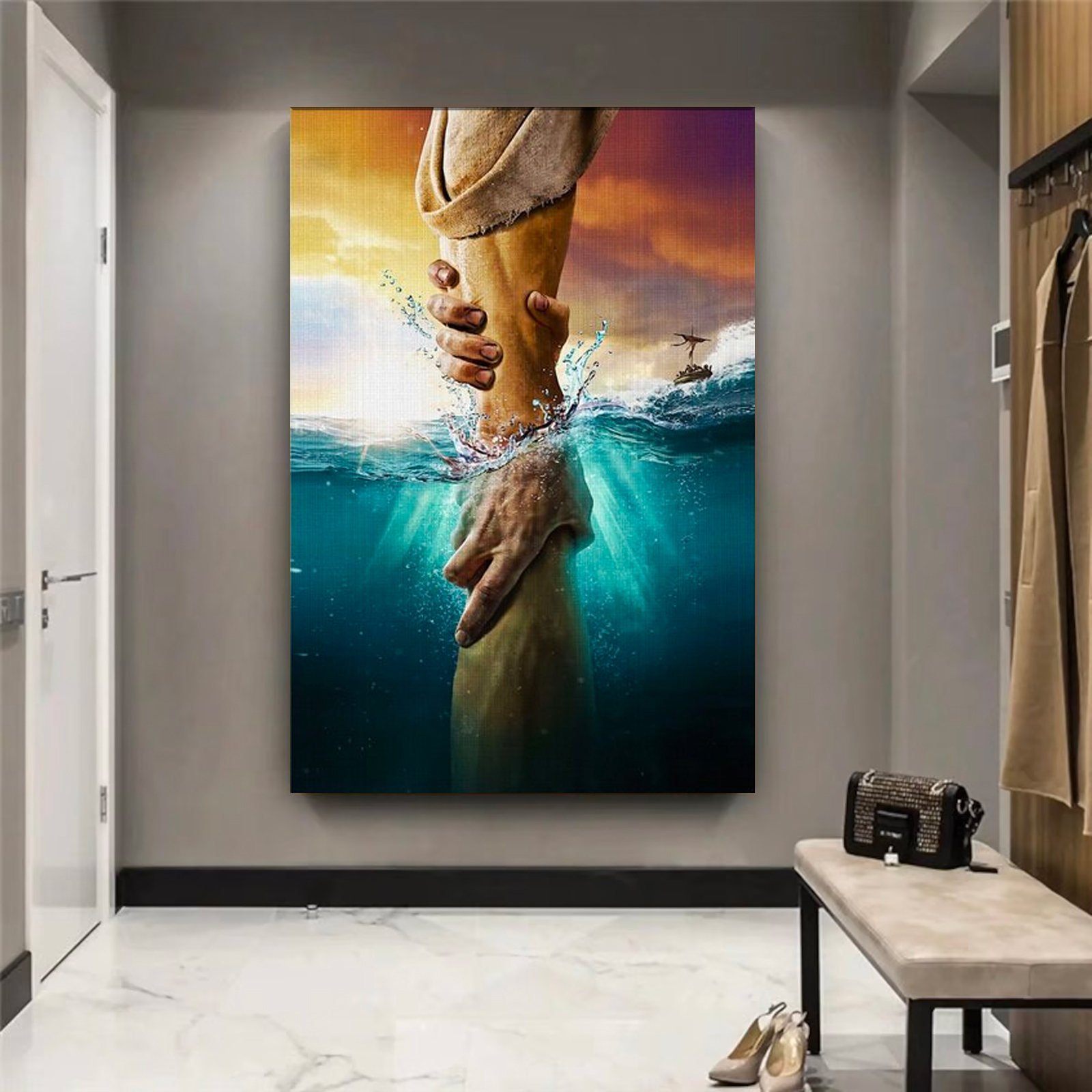 Take My Hand Don't Be Afraid Canvas Wall Art