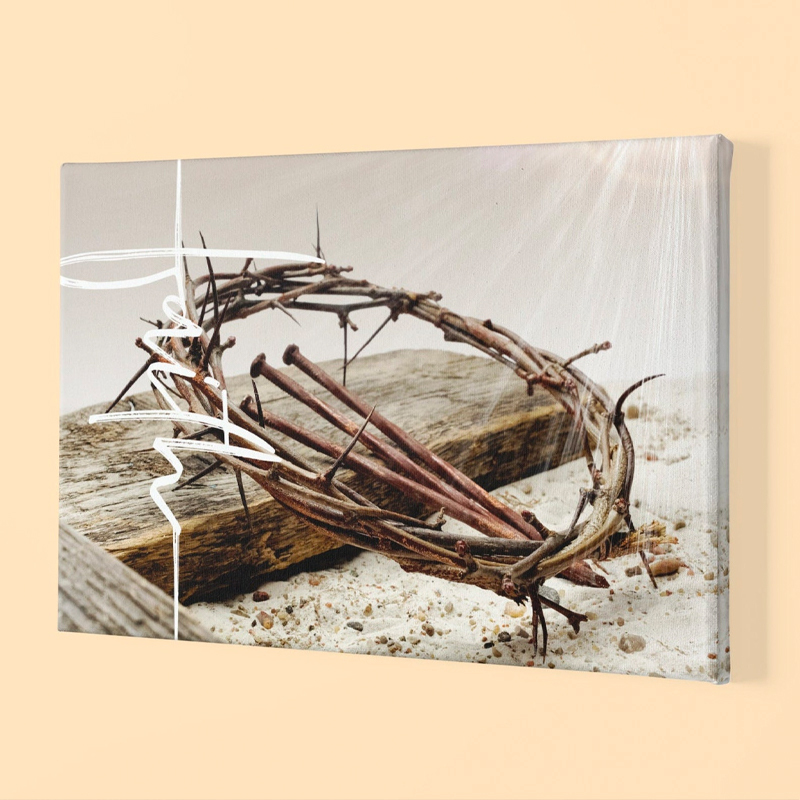 Jesus Crown Faith Canvas Wall Art