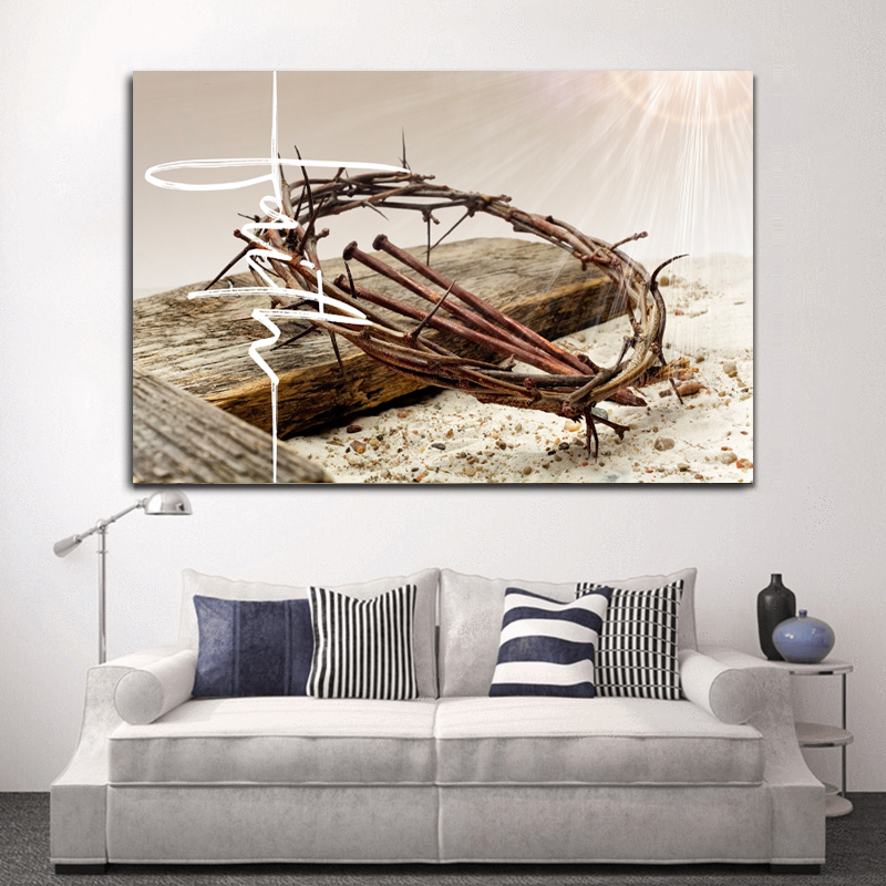 Jesus Crown Faith Canvas Wall Art