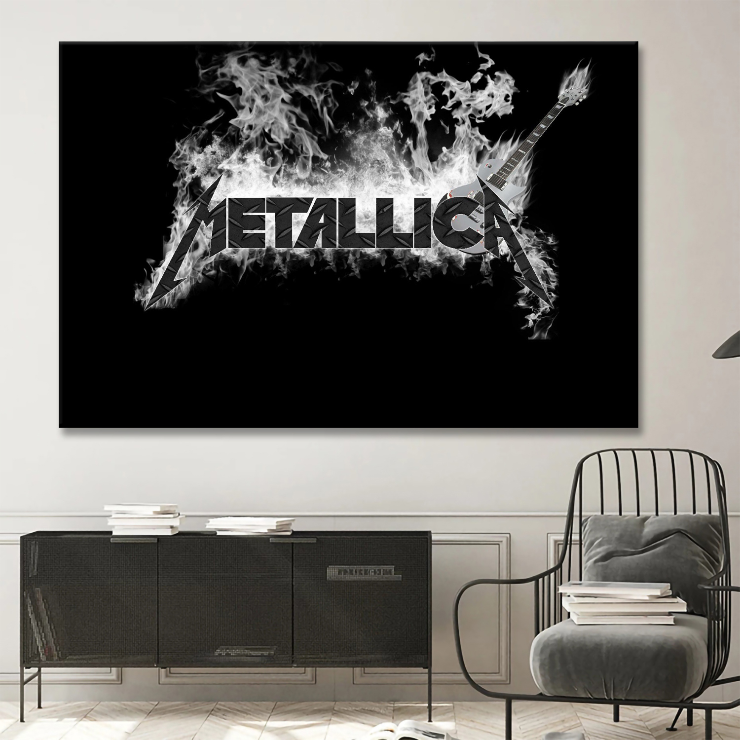 Metallica Classic Logo Canvas Wall Art