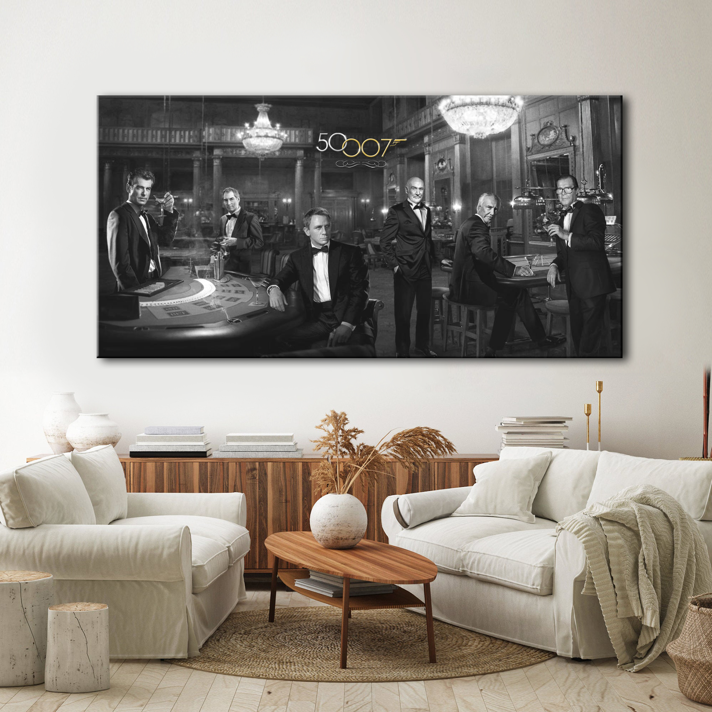 007 James bond 50th Anniversar Canvas Wall Art