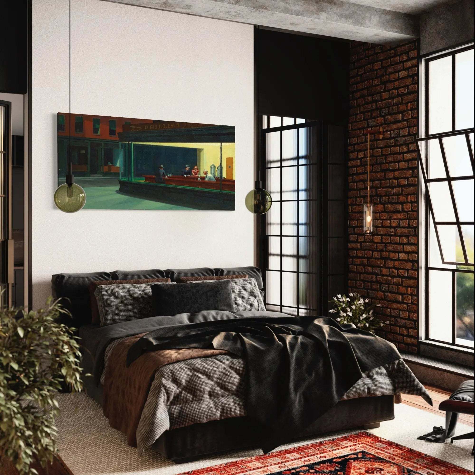 Nighthawks by Edward Hopper Canvas Wall Art