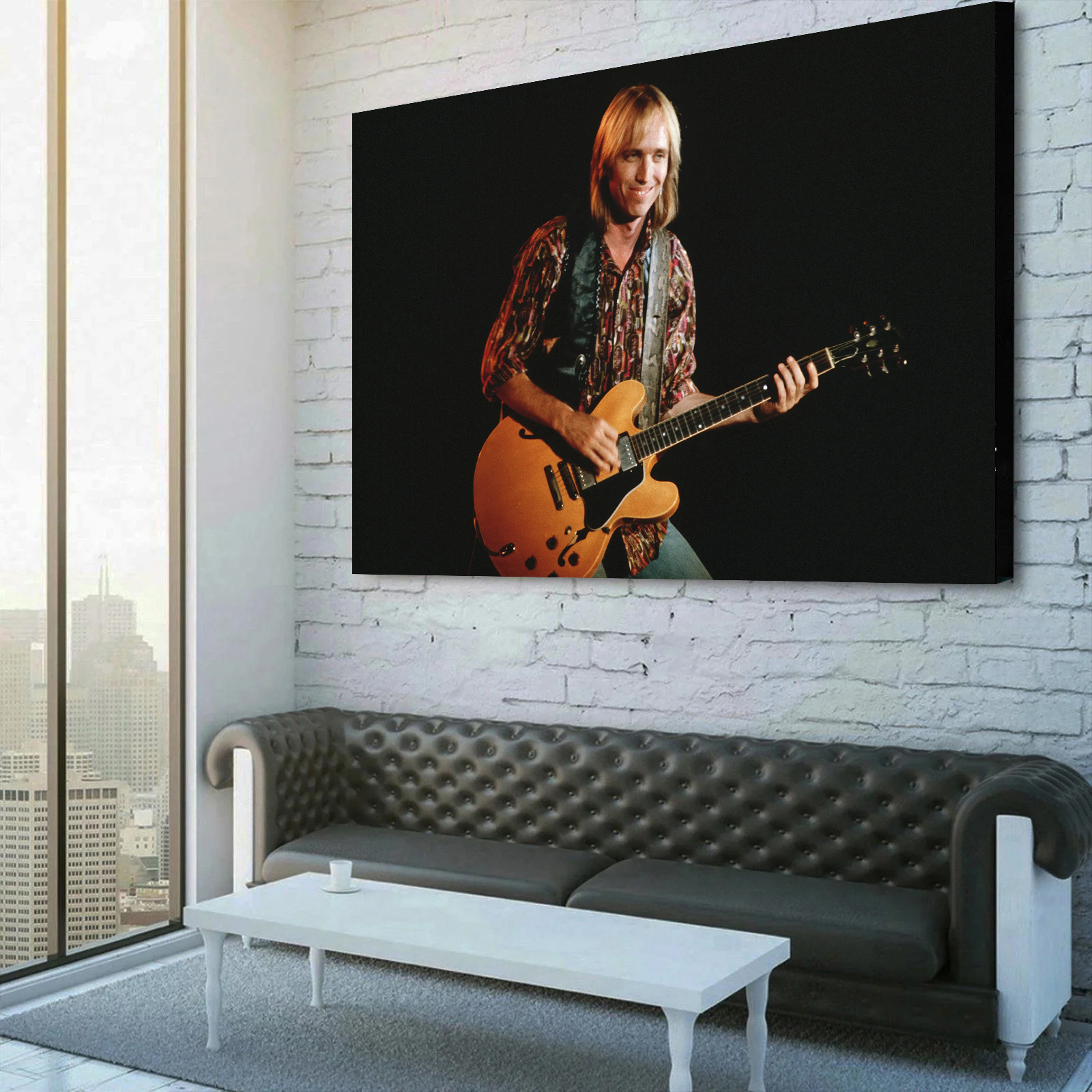Tom Petty Live Bridge School 1994 Canvas Wall Art