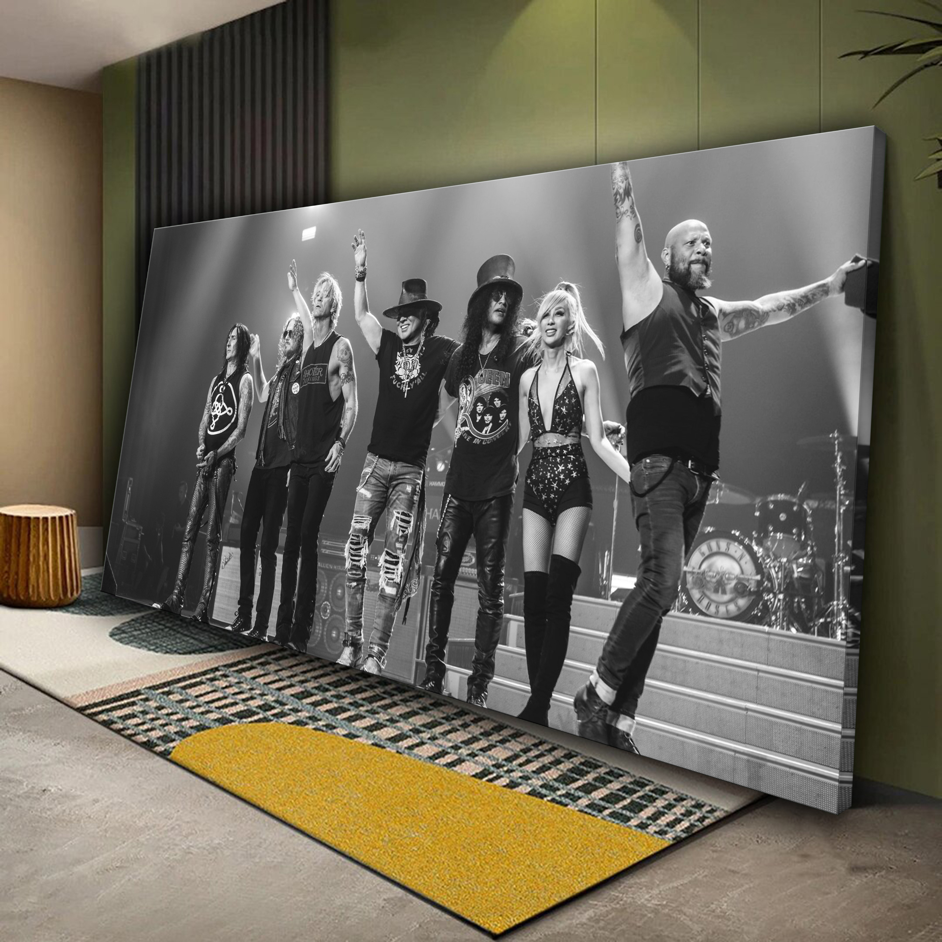 Guns N' Roses Concert liveing Canvas Wall Art