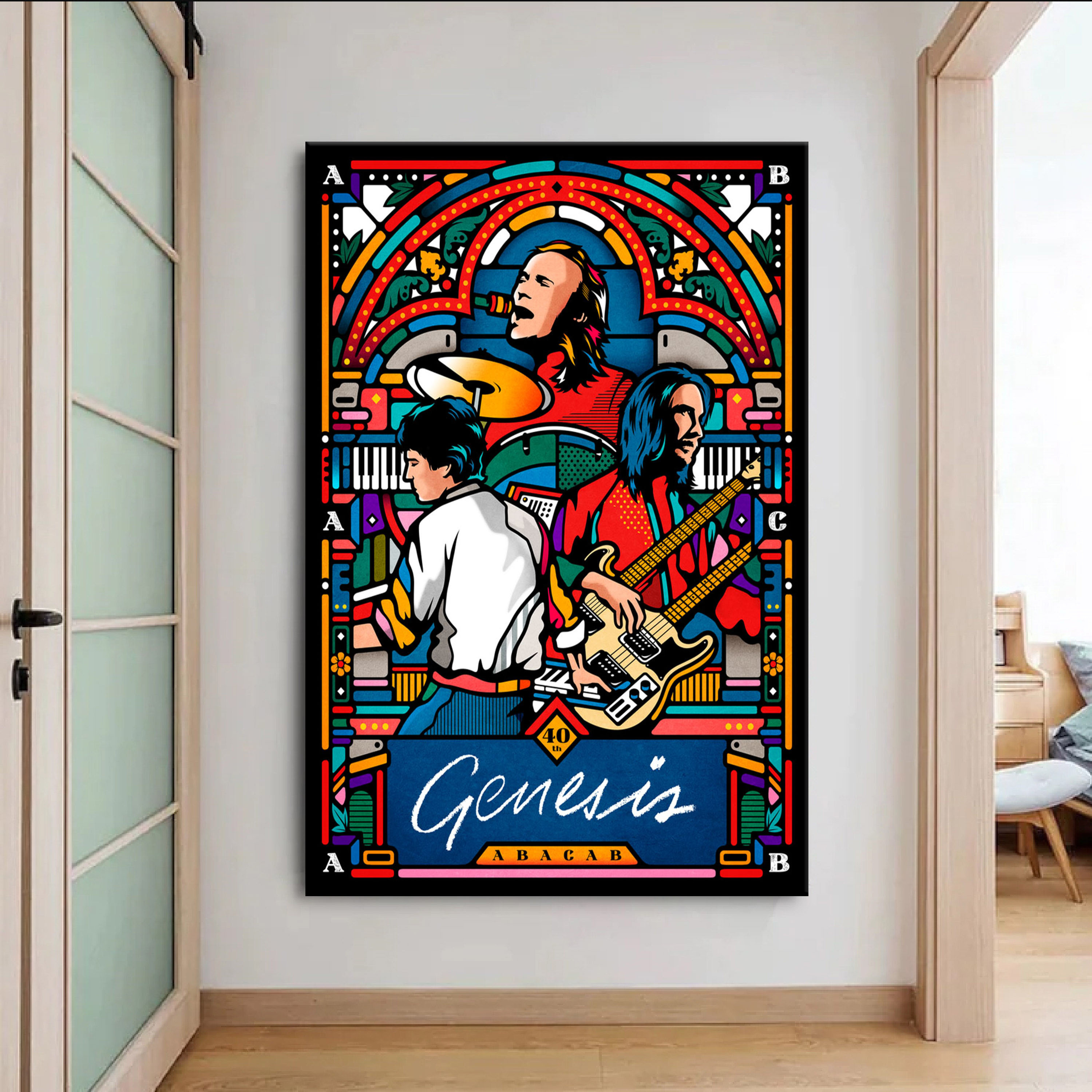 Genesis Abacab 40th Anniversary Poster Canvas Wall Art