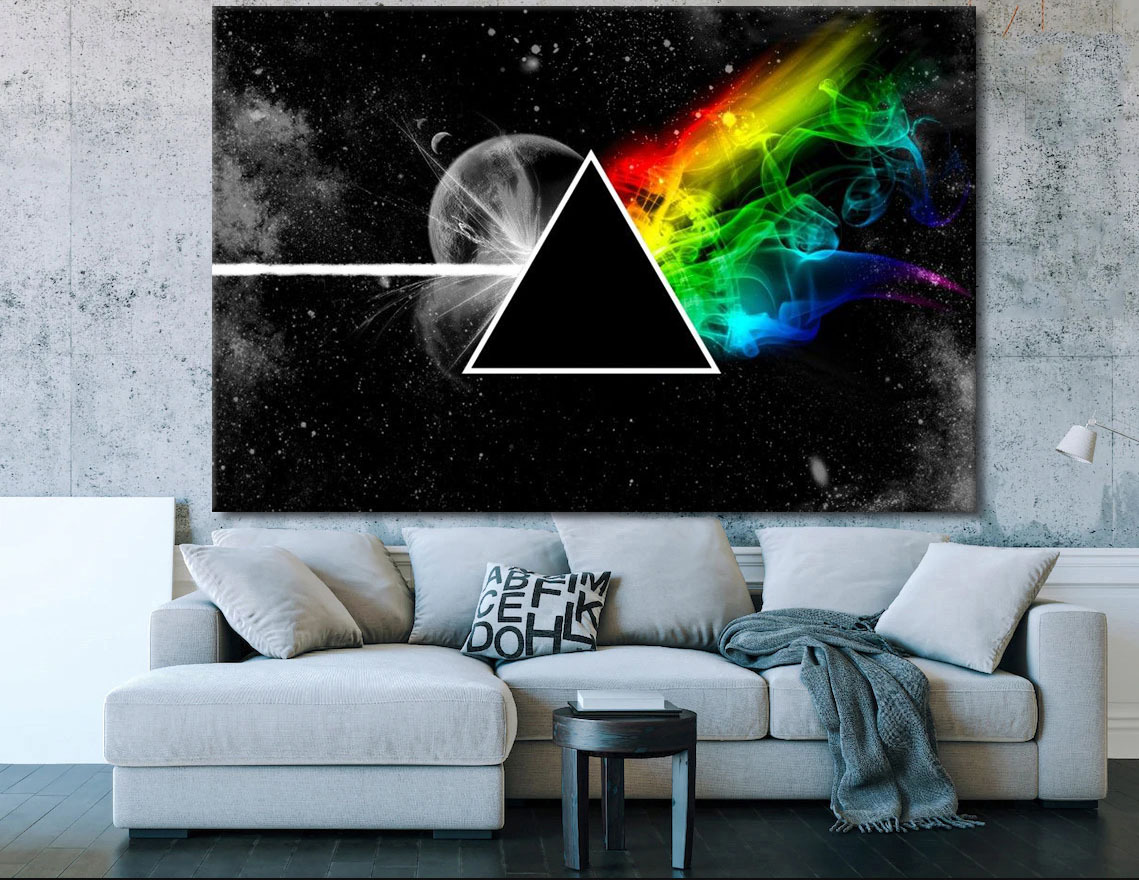 Pink Floyd The Dark Side of the Moon Poster Canvas Wall Art