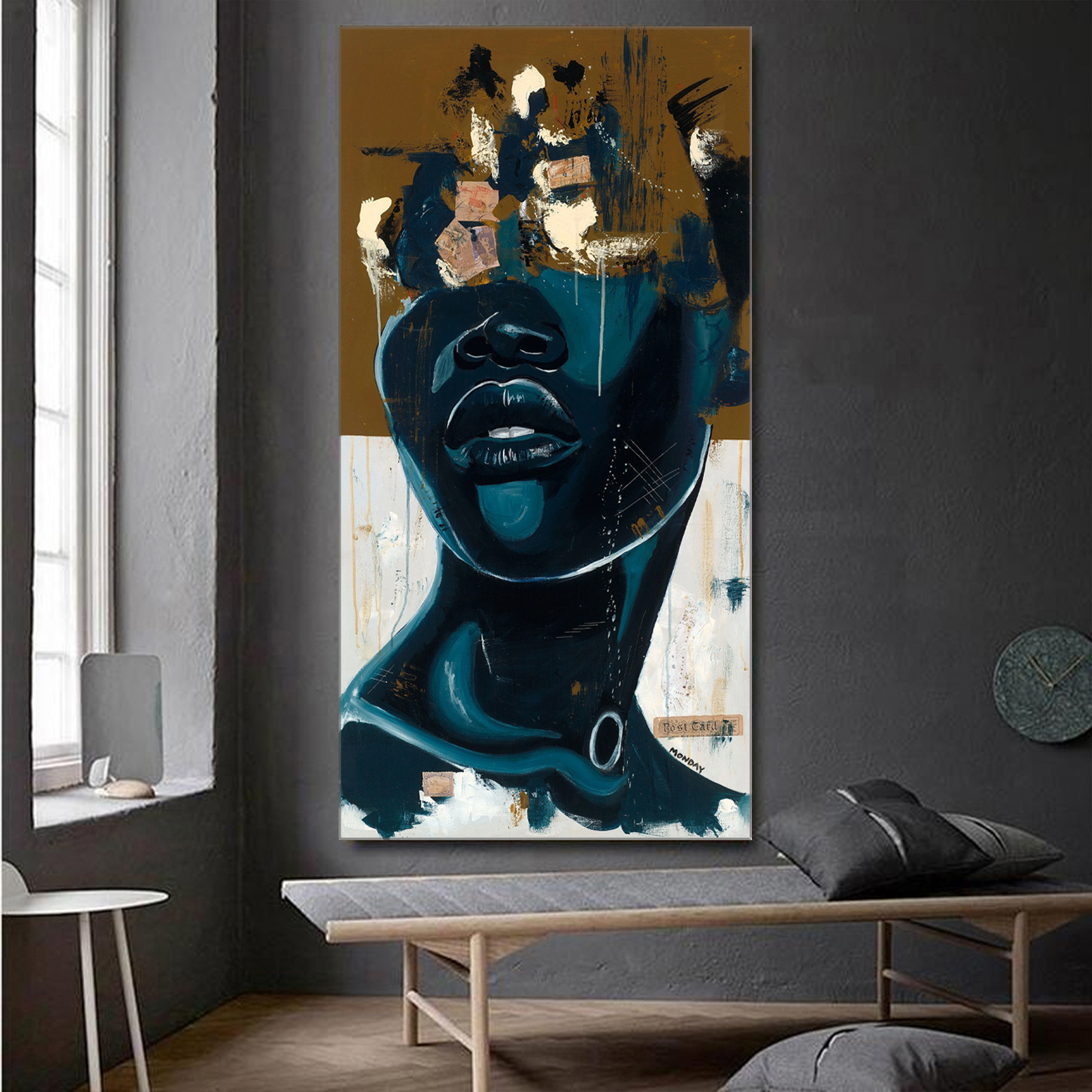 Queen of the Sea Abstract African Canvas Wall Art