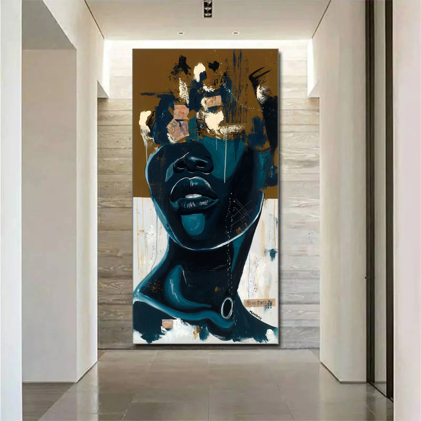 Queen of the Sea Abstract African Canvas Wall Art