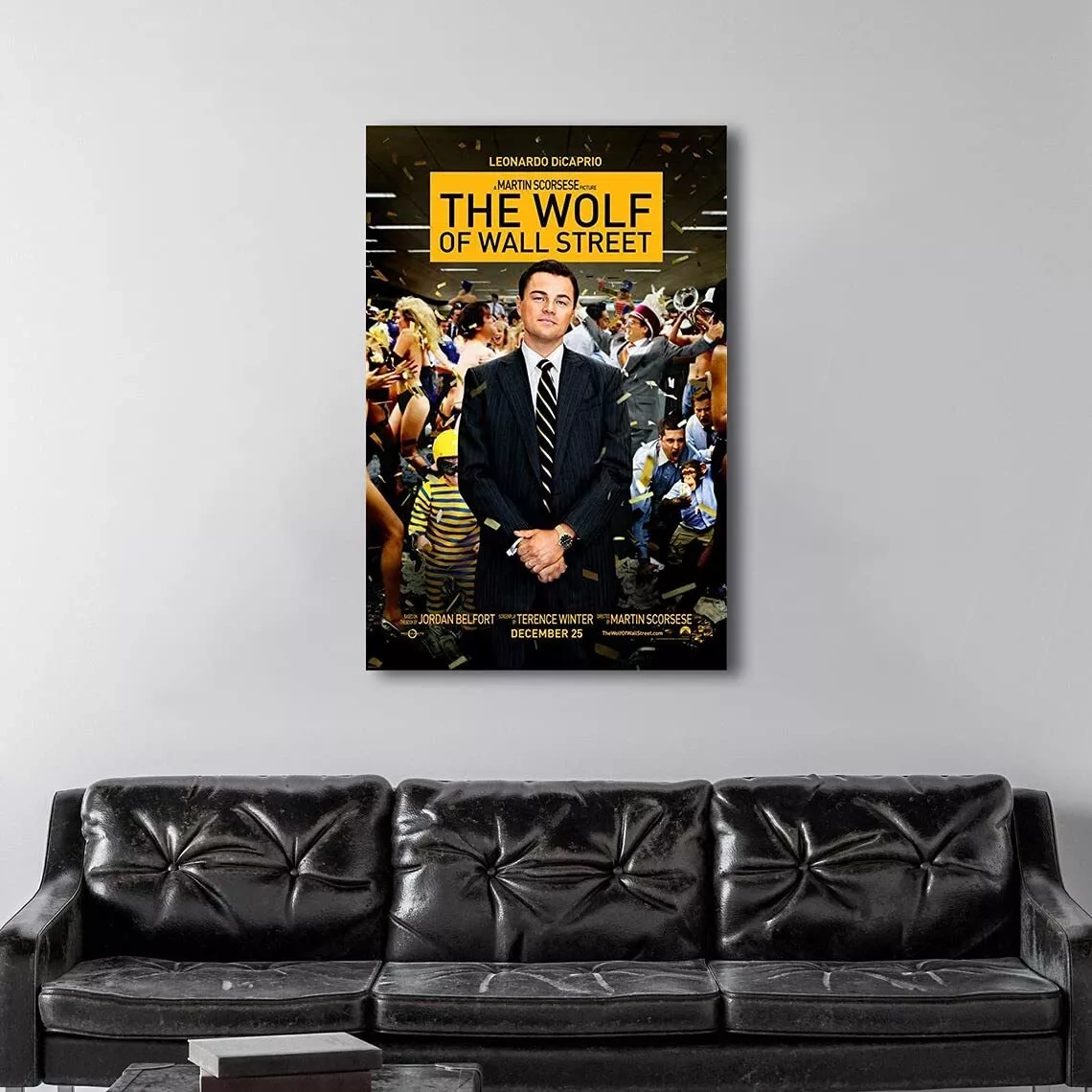 The Wolf Of Wall Street Movie Poster Canvas Wall Art