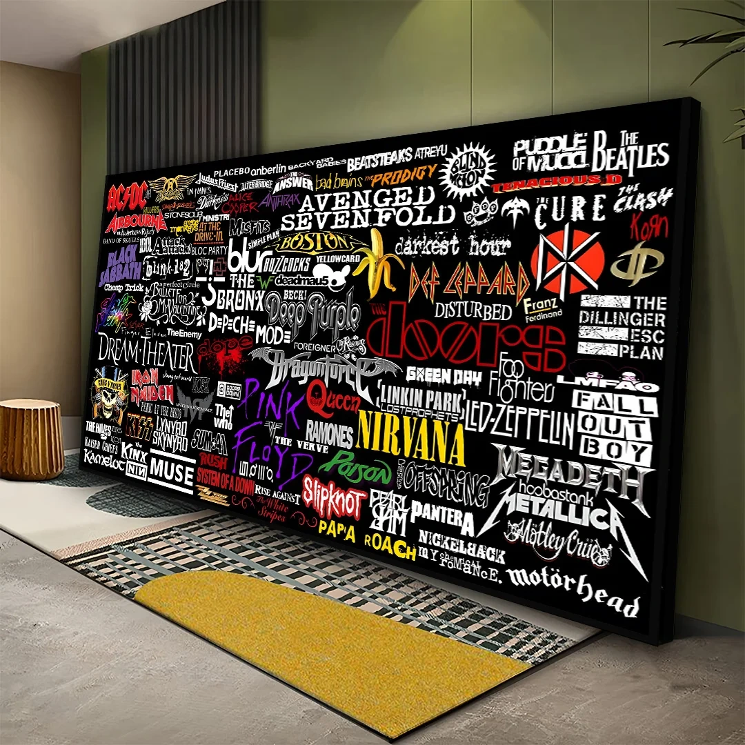 Party Hard With Rock N’ Roll Canvas Wall Art