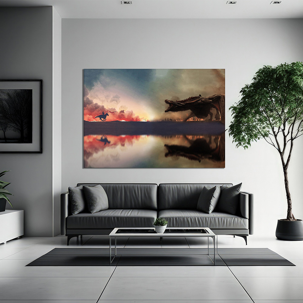 Game of Thrones Jaime vs Daenerys Canvas Wall Art