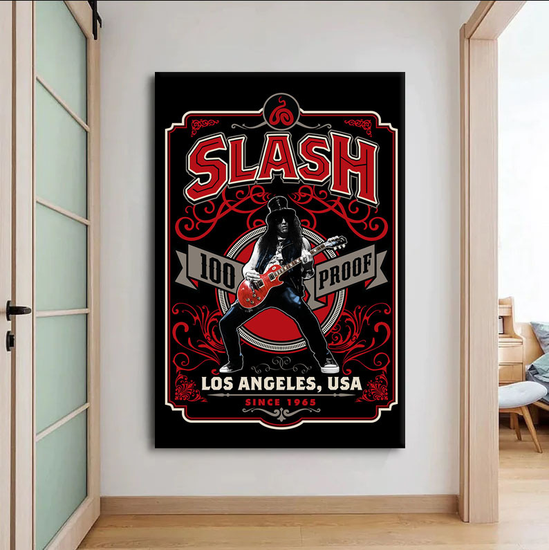 Slash 100 Proof Los Angeles Poster Canvas Wall Art