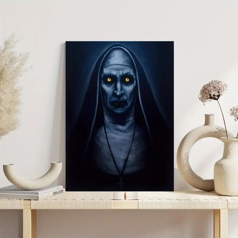 The Nun horror Poster Canvas Wall Art