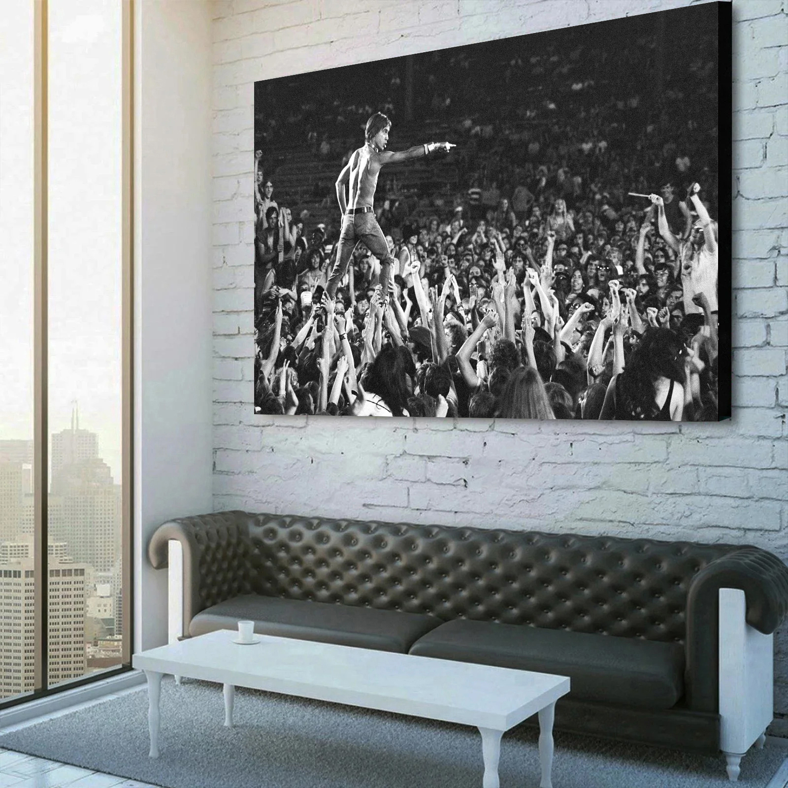Iggy Pop Crowd Surfing at Cincinnati Pop Canvas Wall Art