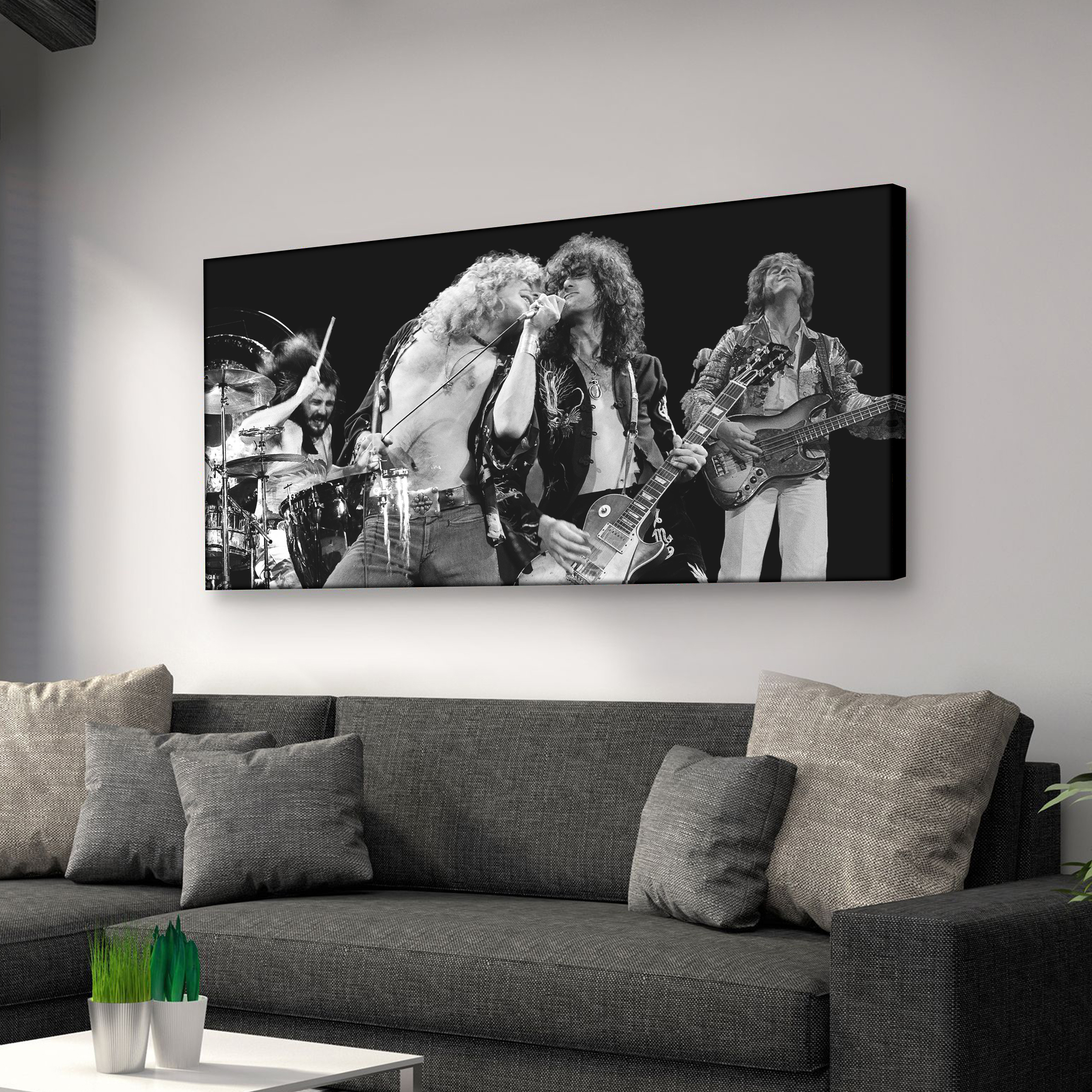 Led Zeppelin Live at Earl's Court 1975 Canvas Wall Art