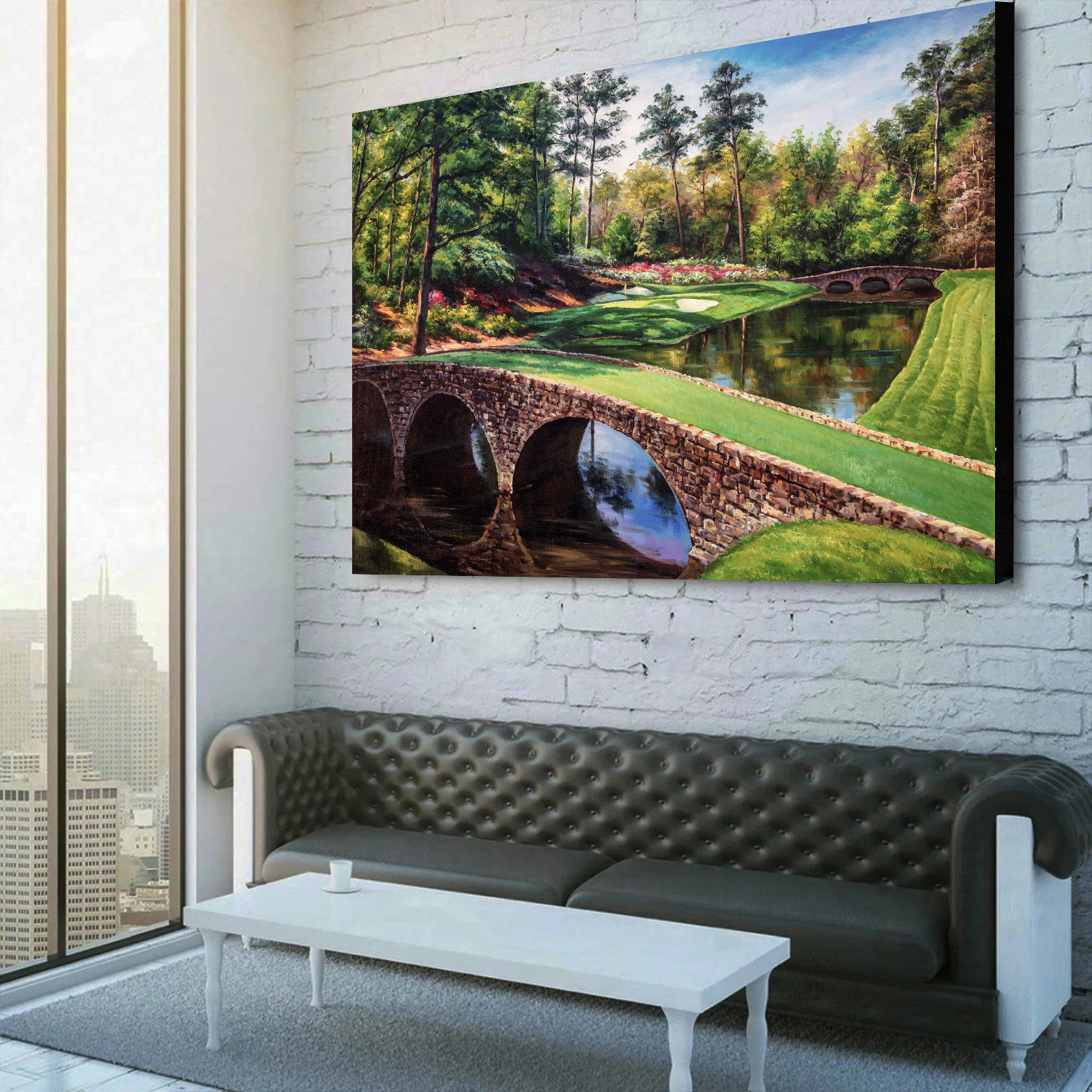 Augusta National Golf Hole Amen Corner Landscape Canvas Wall Art