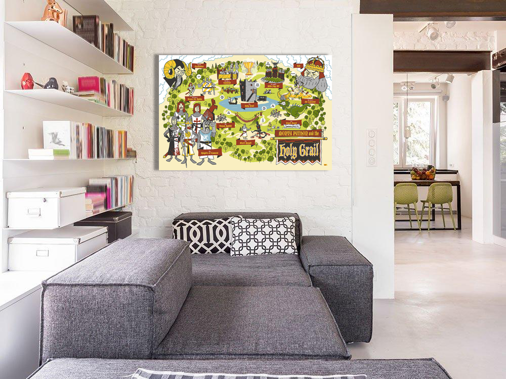 Monty Python and the Holy Grail Canvas Wall Art