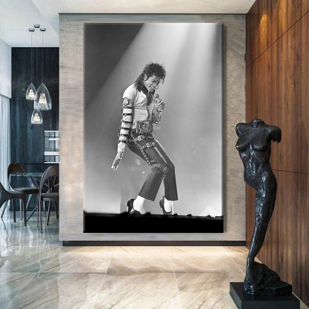Michael Jackson - Bad Tour Live in At Meadowlands Canvas Wall Art