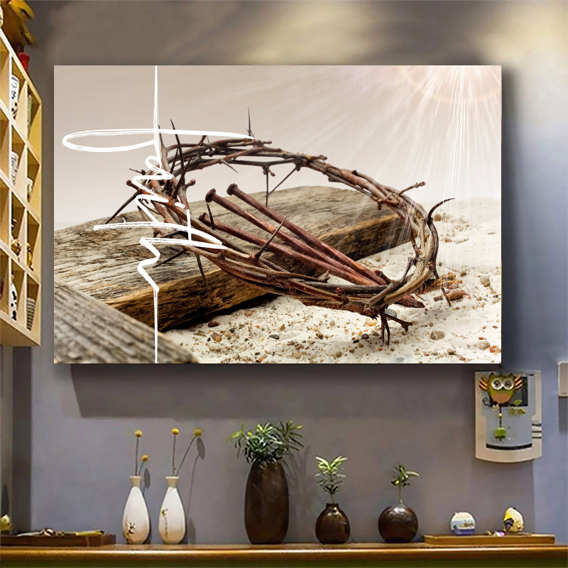 Jesus Crown Faith Canvas Wall Art