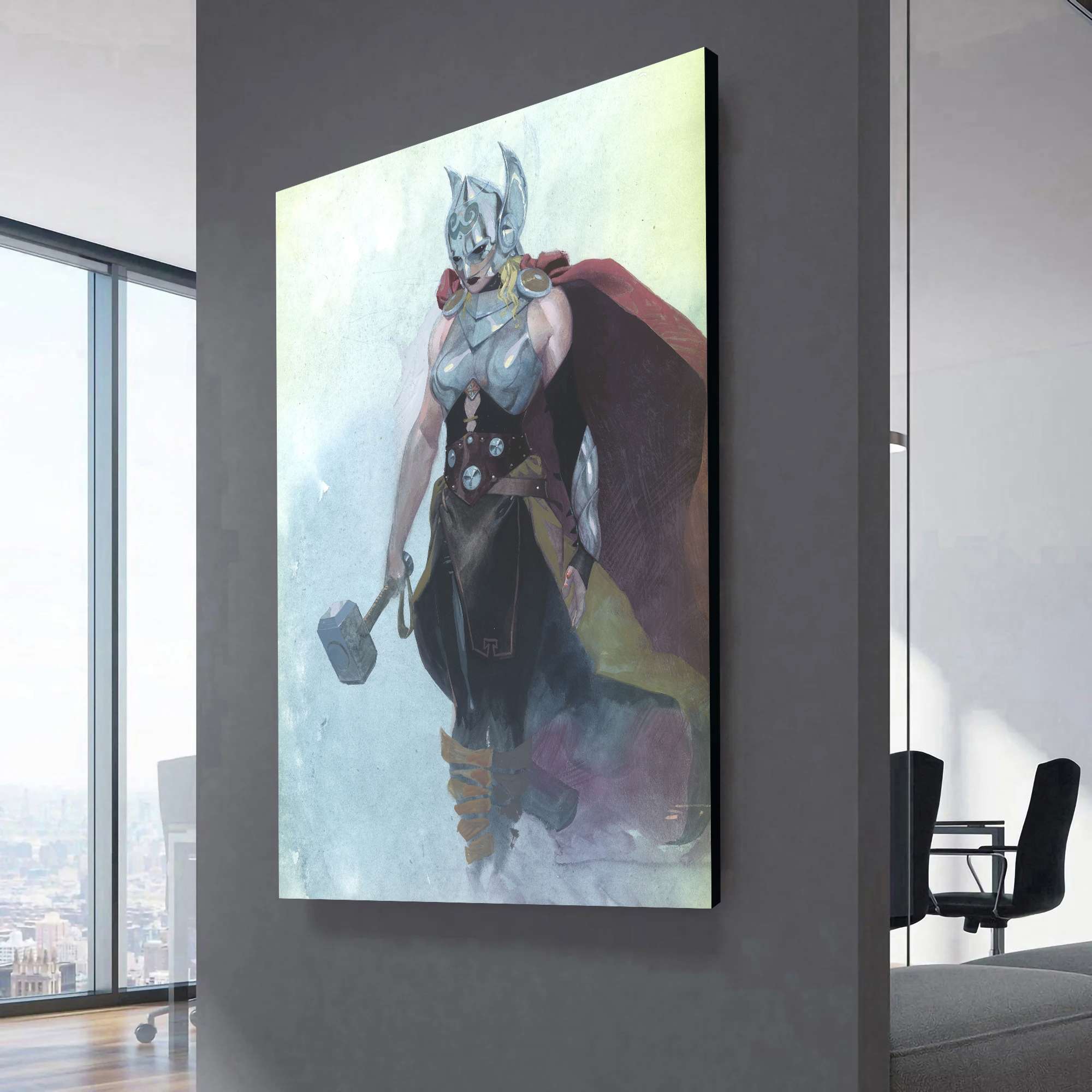 Valkyrie Jane Foster Ink Style Canvas Wall Art
