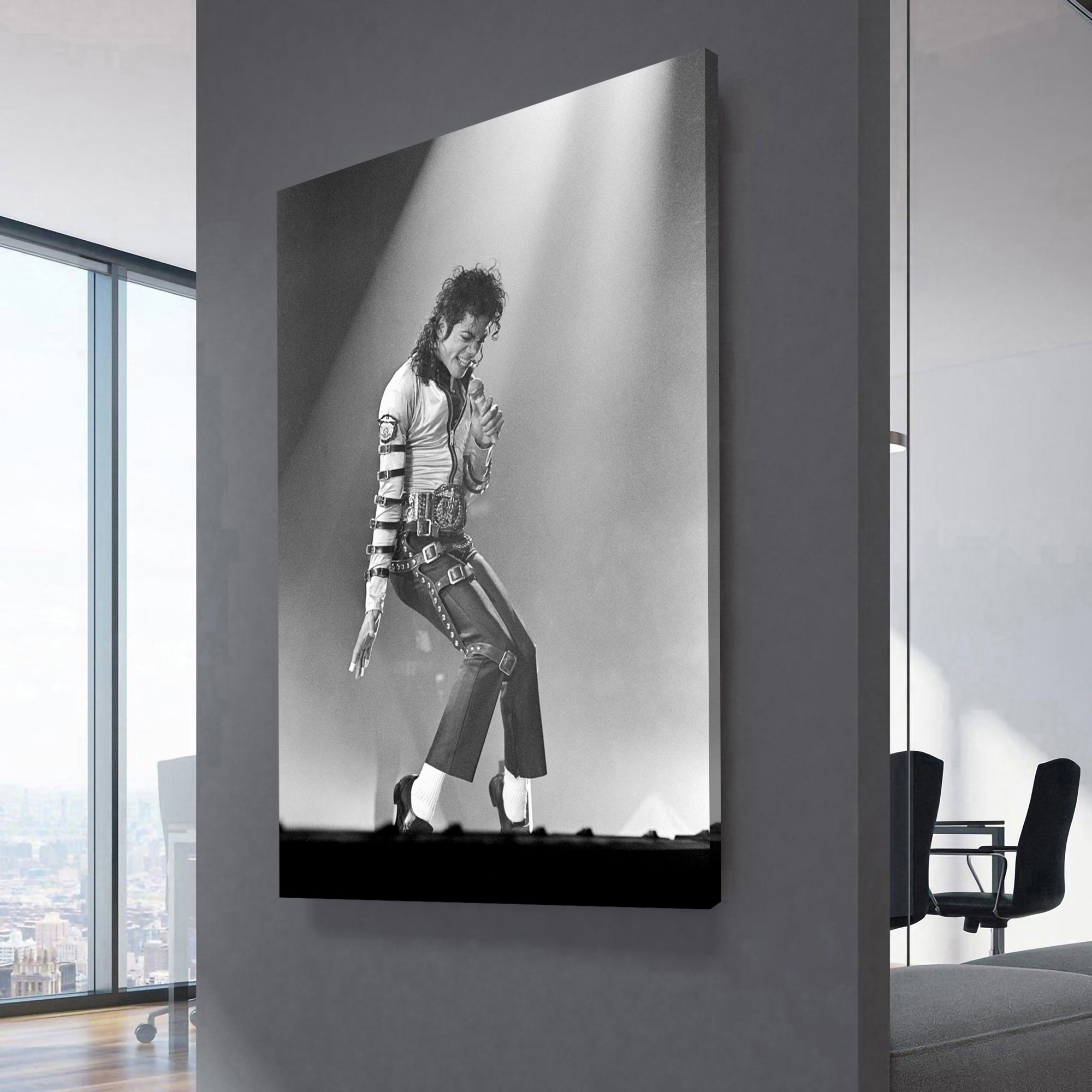 Michael Jackson - Bad Tour Live in At Meadowlands Canvas Wall Art