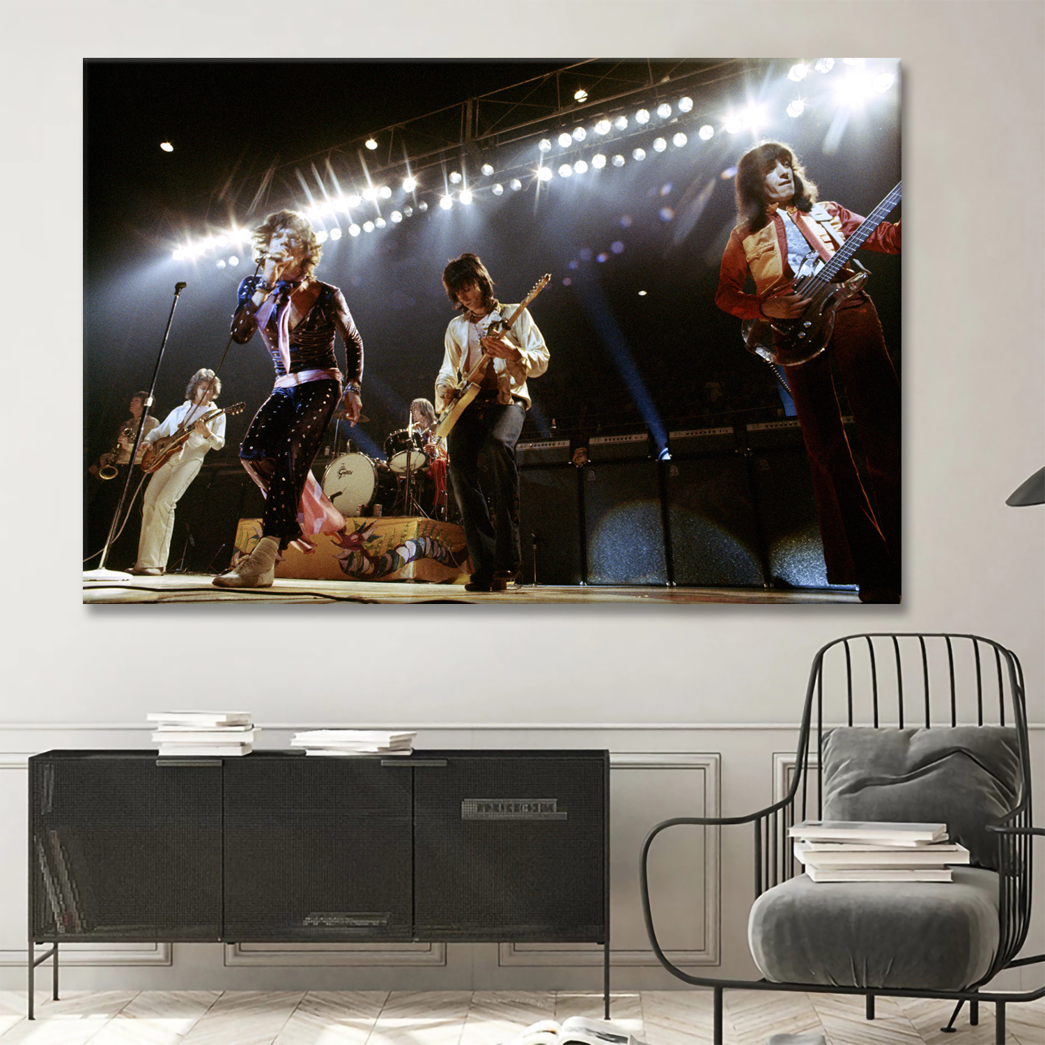 The Rolling Stones Concert Live Canvas Wall Art