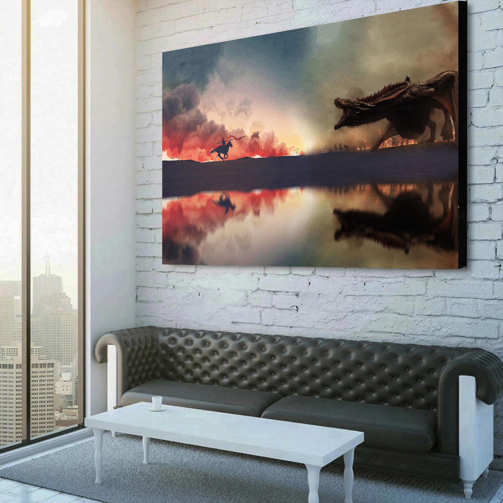 Game of Thrones Jaime vs Daenerys Canvas Wall Art